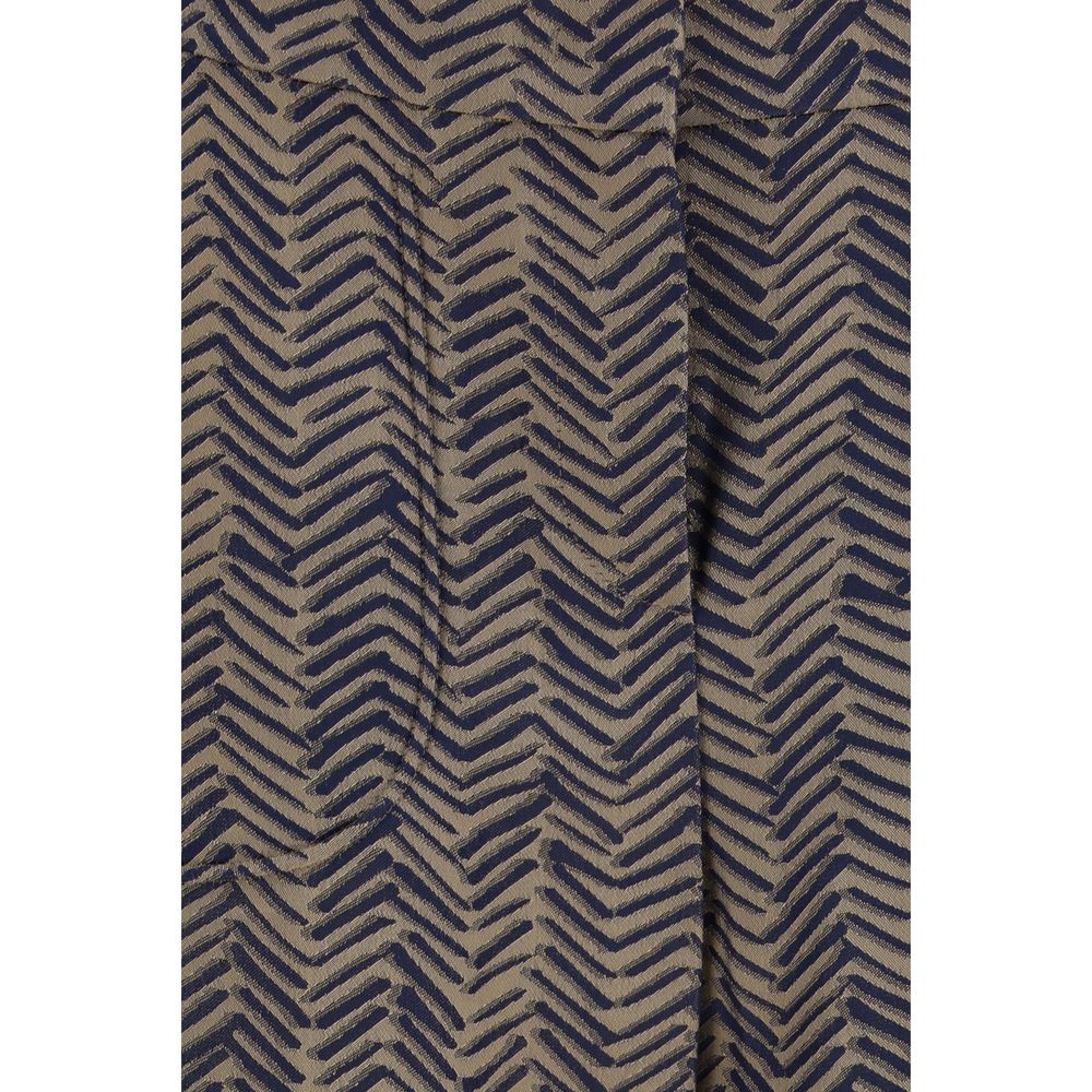 Brown Viscose Casual Pants - ventzia