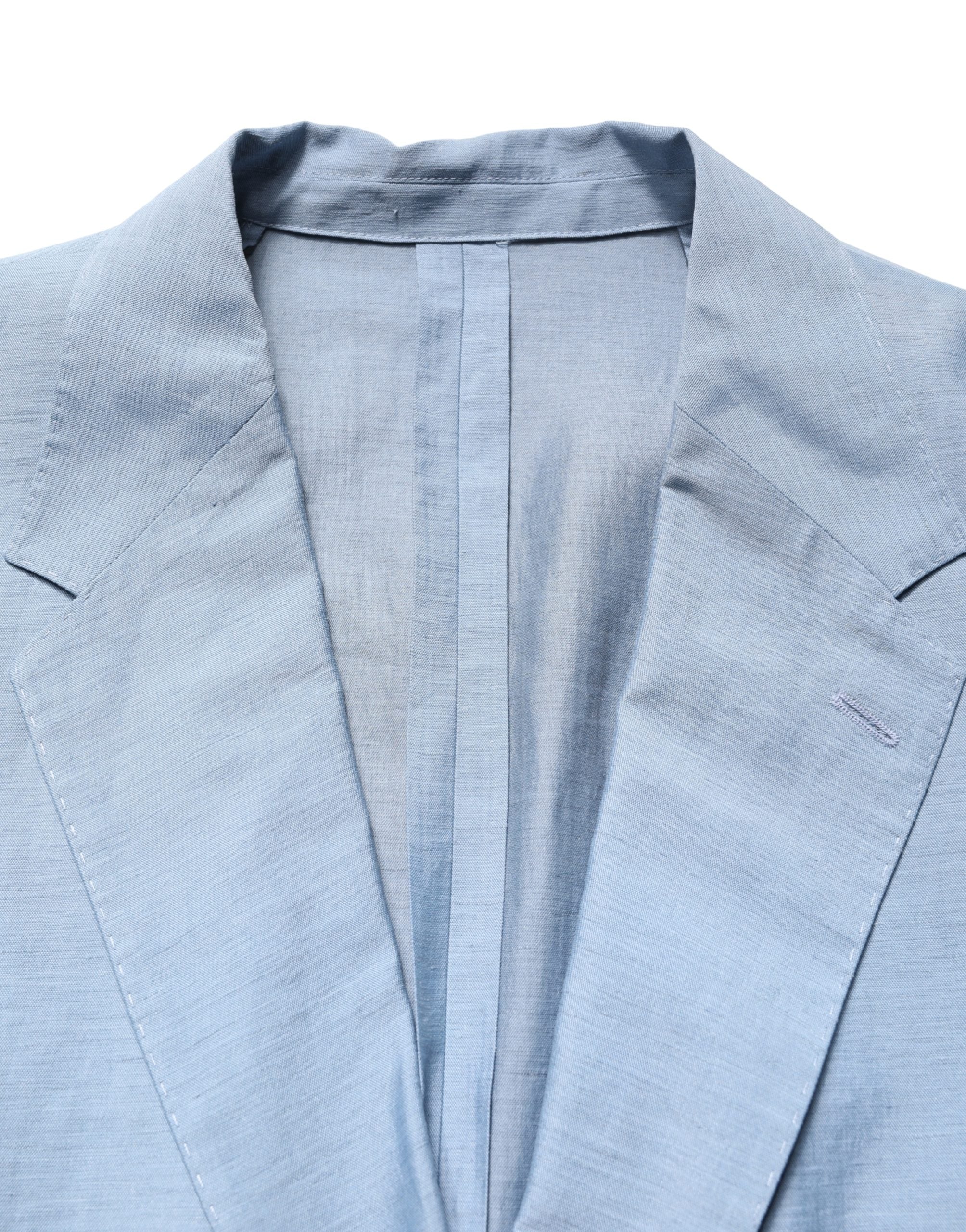 Light Blue Single Breasted Men Jacket Blazer - ventzia