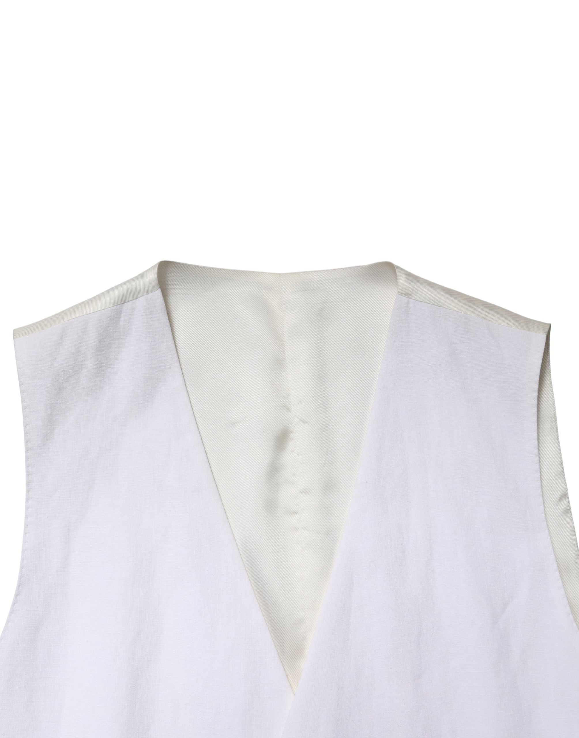 White SARTORIA Linen 2 Piece Men Formal Suit - ventzia