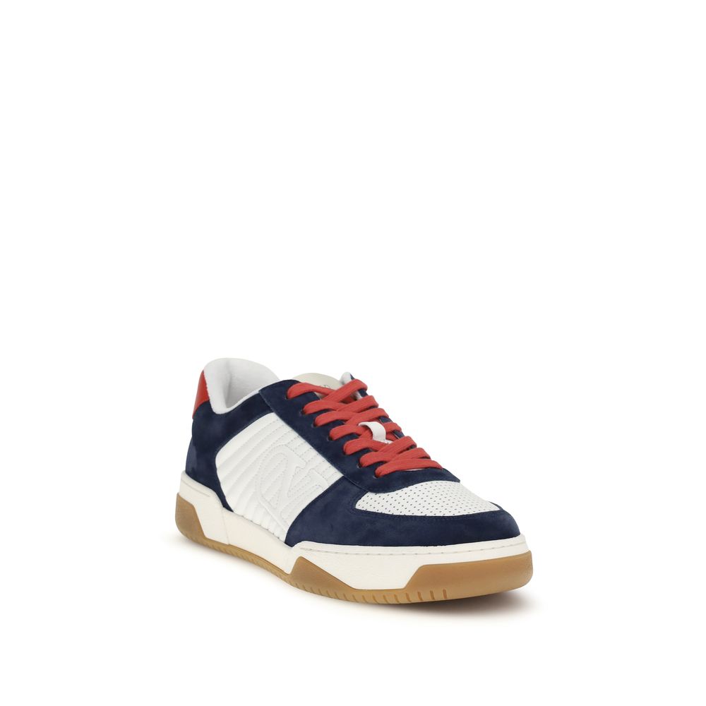 Black Calf Leather Bos Taurus Athletic Sneakers - ventzia