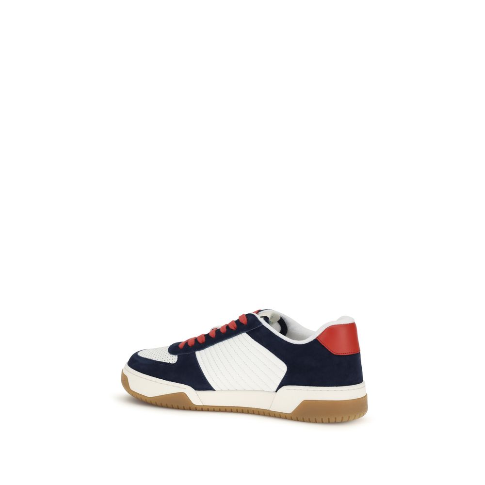 Black Calf Leather Bos Taurus Athletic Sneakers - ventzia