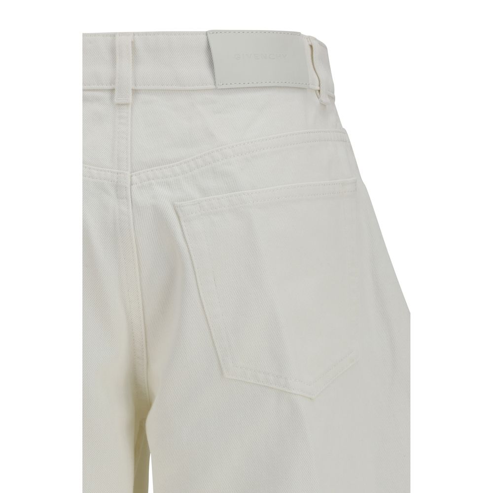 White Cotton Jeans Denim - ventzia
