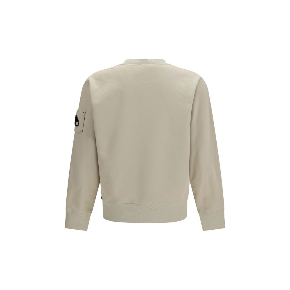 Beige Cotton Sweatshirt - ventzia