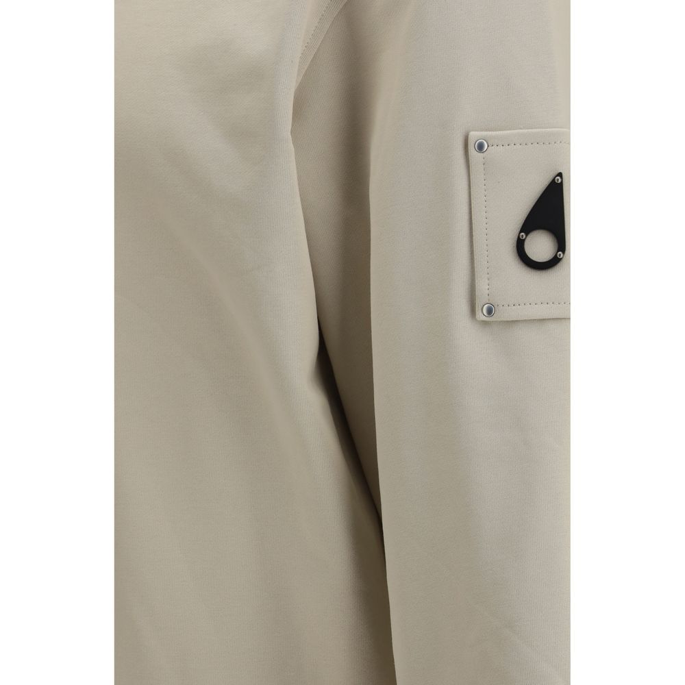 Beige Cotton Sweatshirt - ventzia