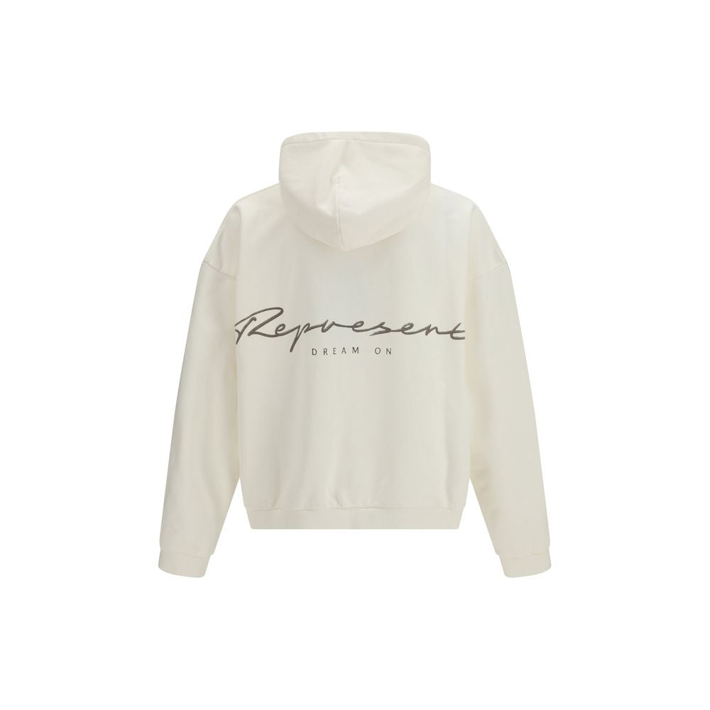 White Cotton Sweatshirt - ventzia