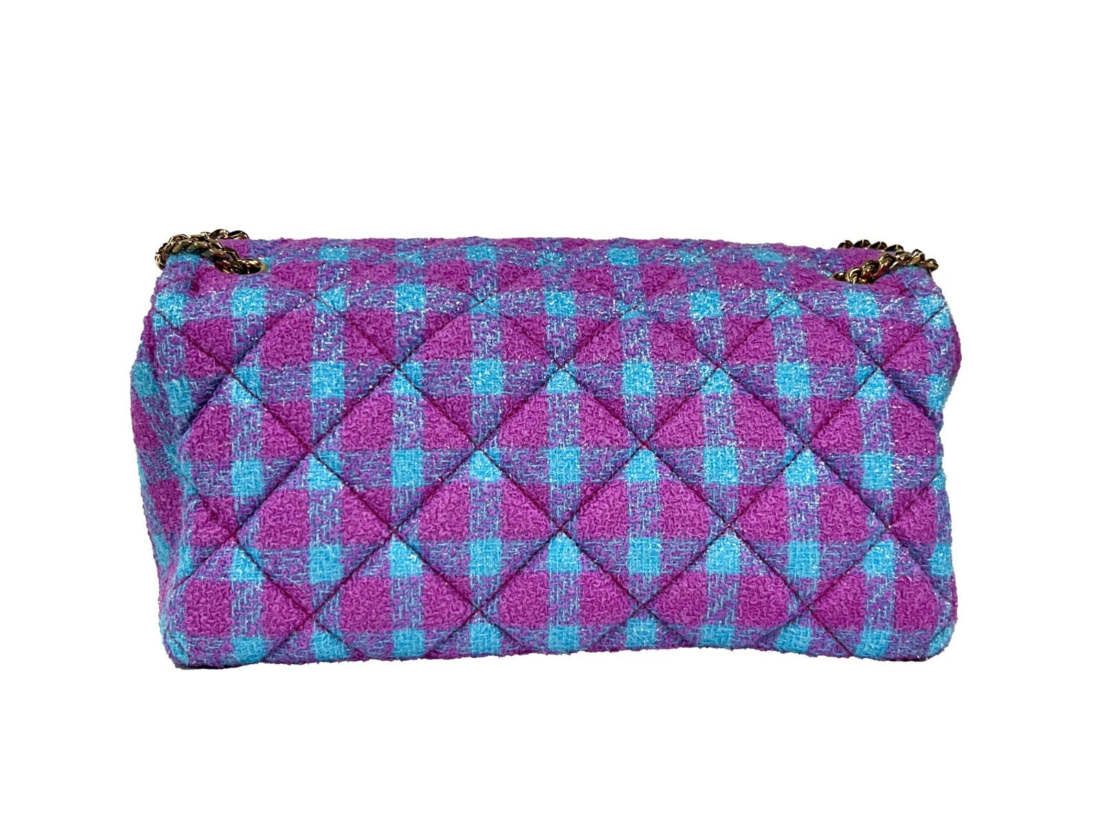 Versace Wool Lurex Medium Shoulder Crossbody Bag - ventzia