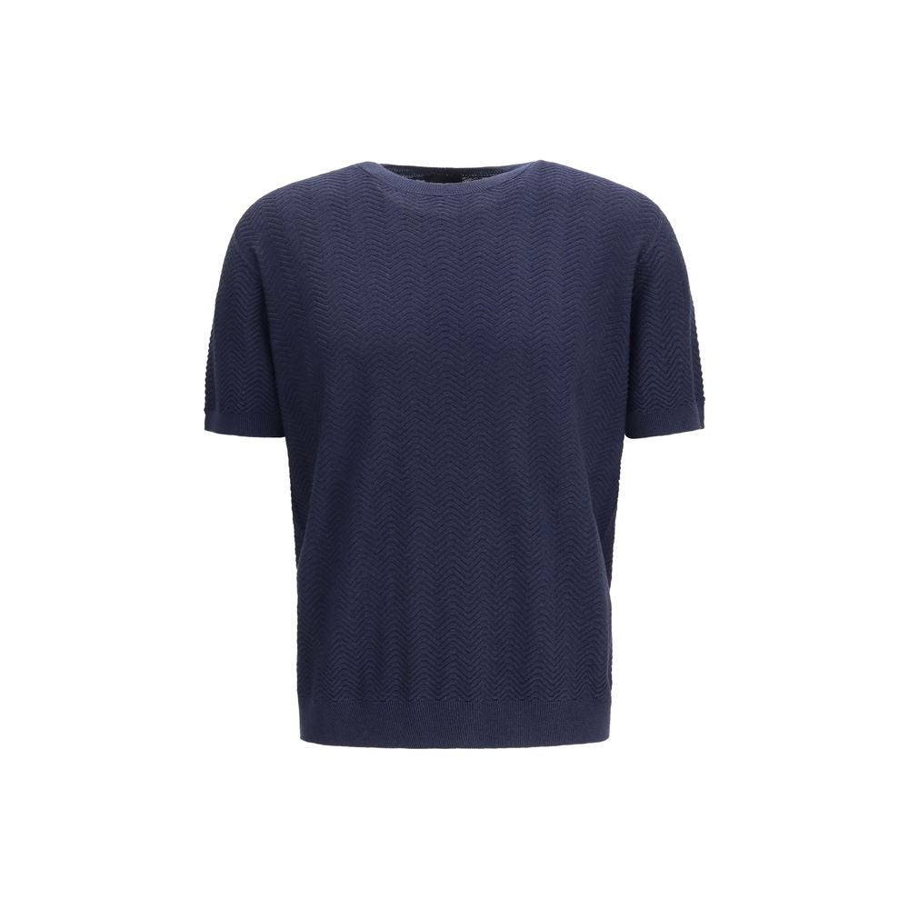 Blue Silk Sweatshirt - ventzia