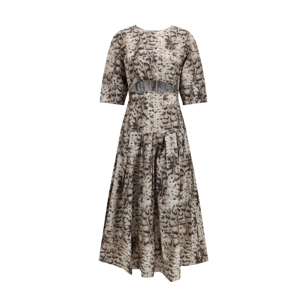 Multicolor Cotton Casual Dress - ventzia