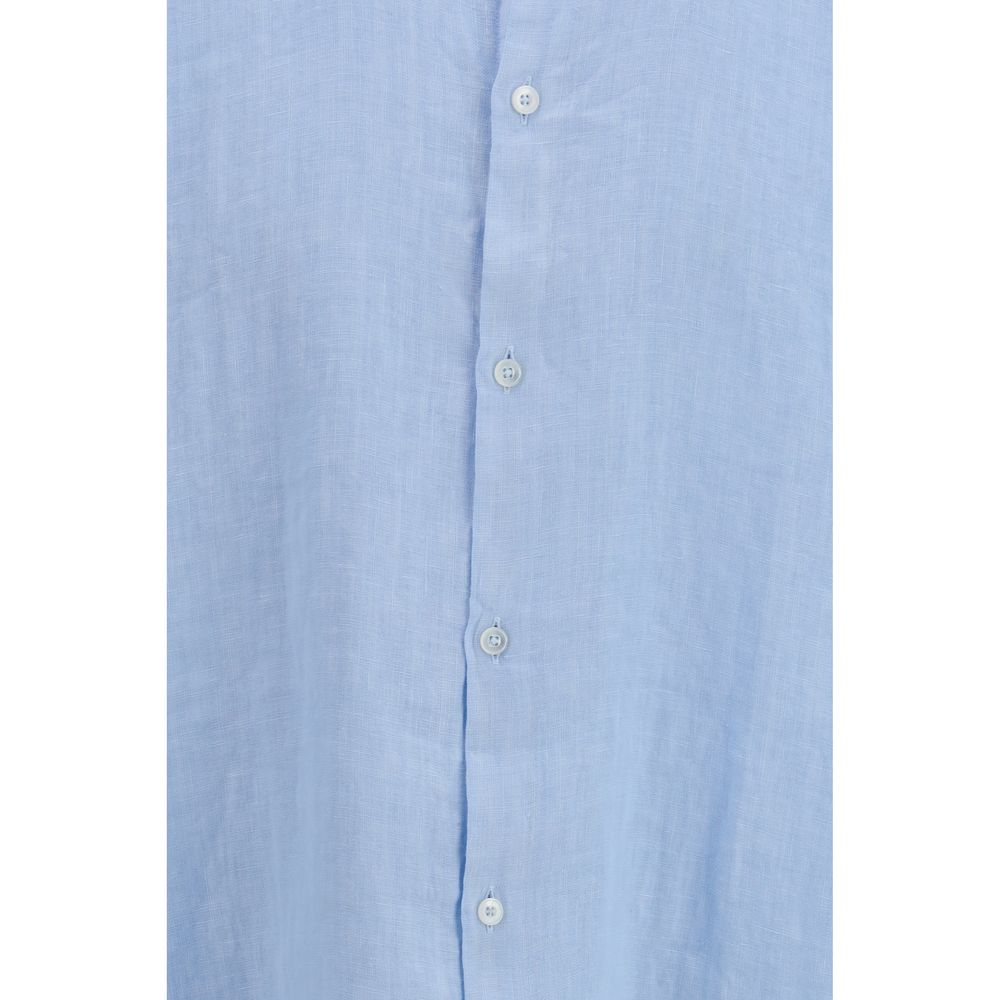 Blue Linen Shirt - ventzia