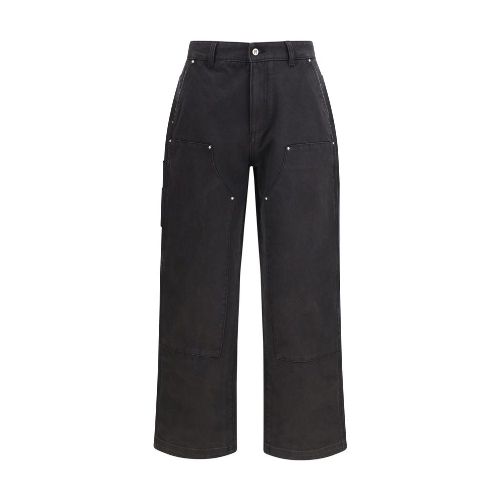 Black Cotton Casual Pants - ventzia