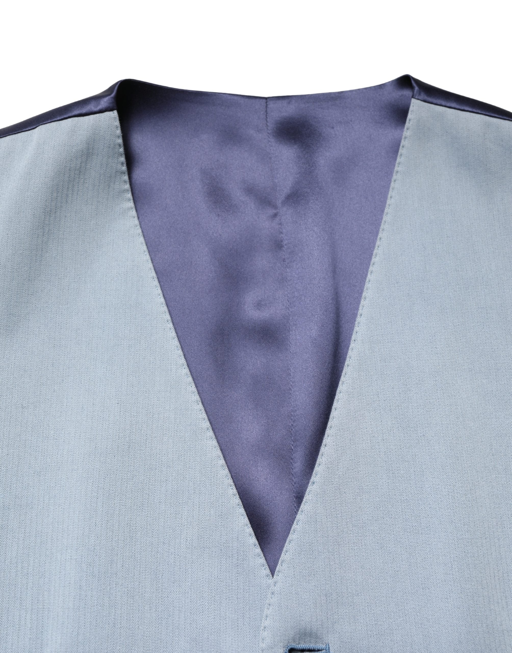 Gray Wool Single Breasted Men Waistcoat Vest - ventzia