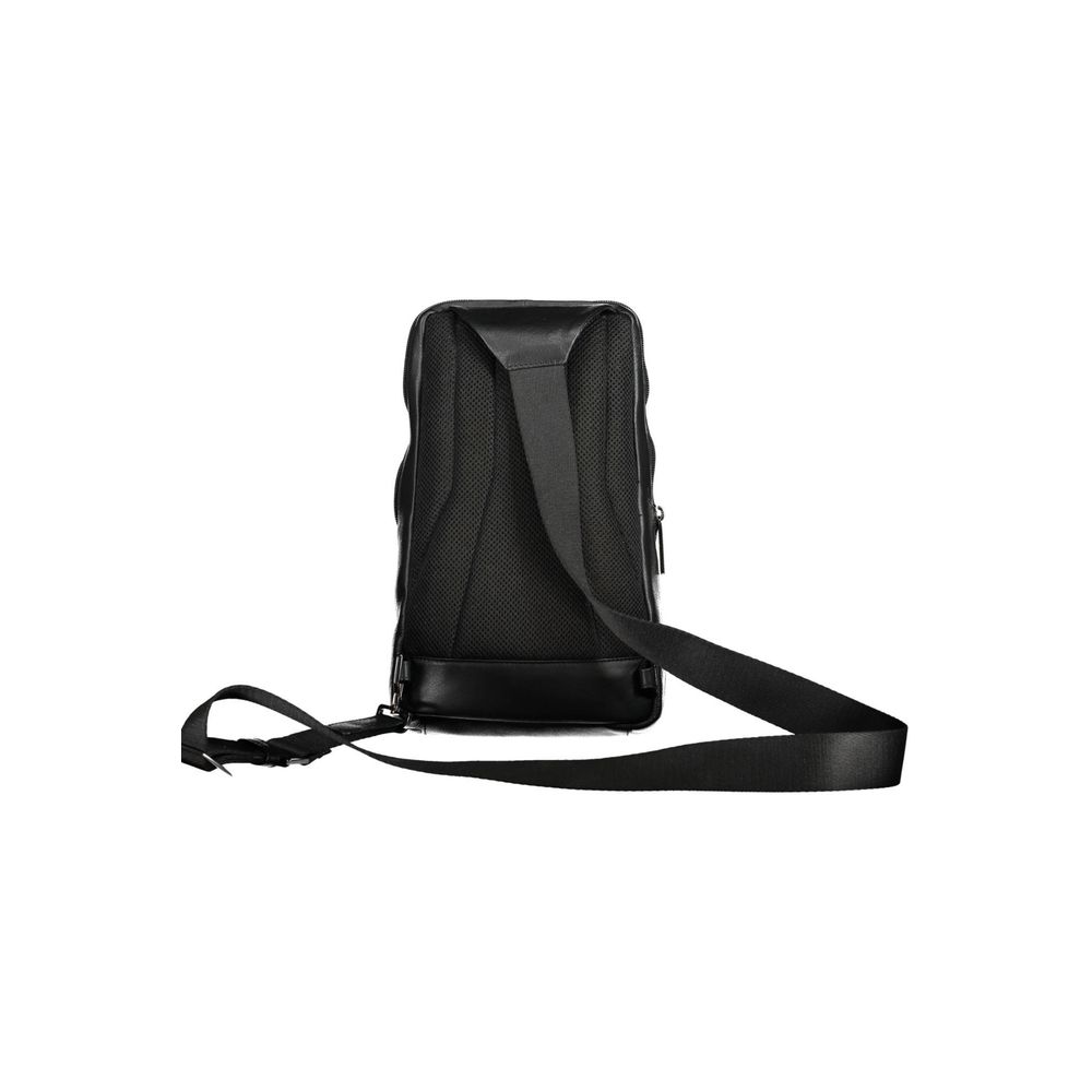 Nero Leather Mens Shoulder Bag - ventzia