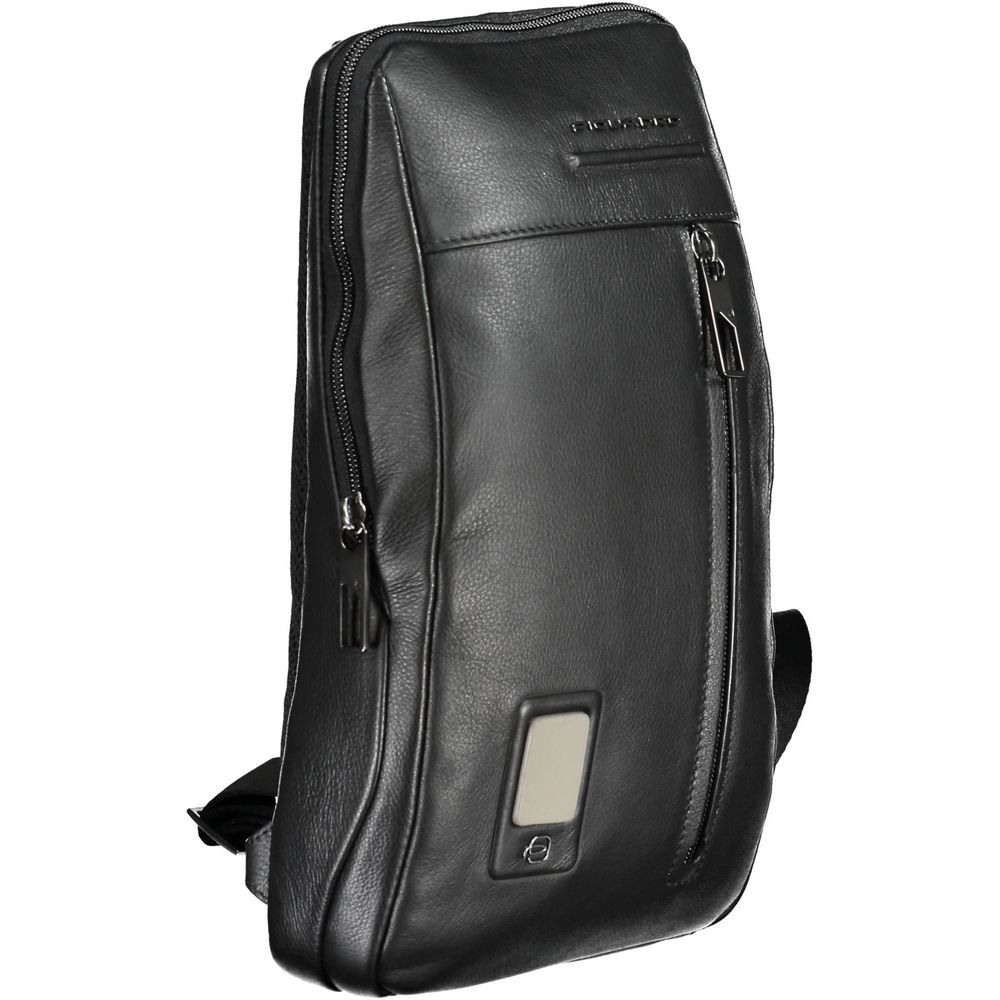 Nero Leather Mens Shoulder Bag - ventzia