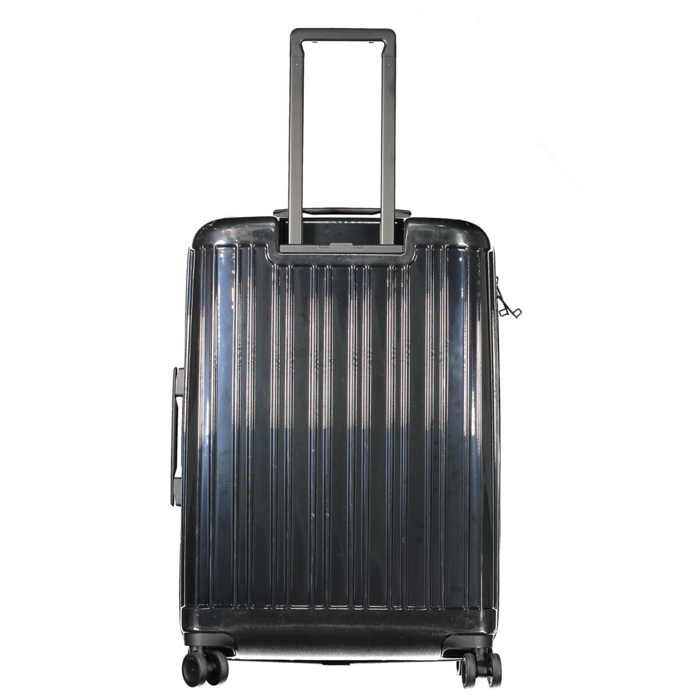 Black Polycarbonate Men's Travel Bag - ventzia