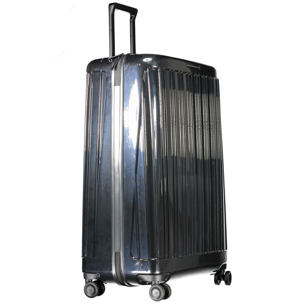 Black Polycarbonate Men's Travel Trolley - ventzia