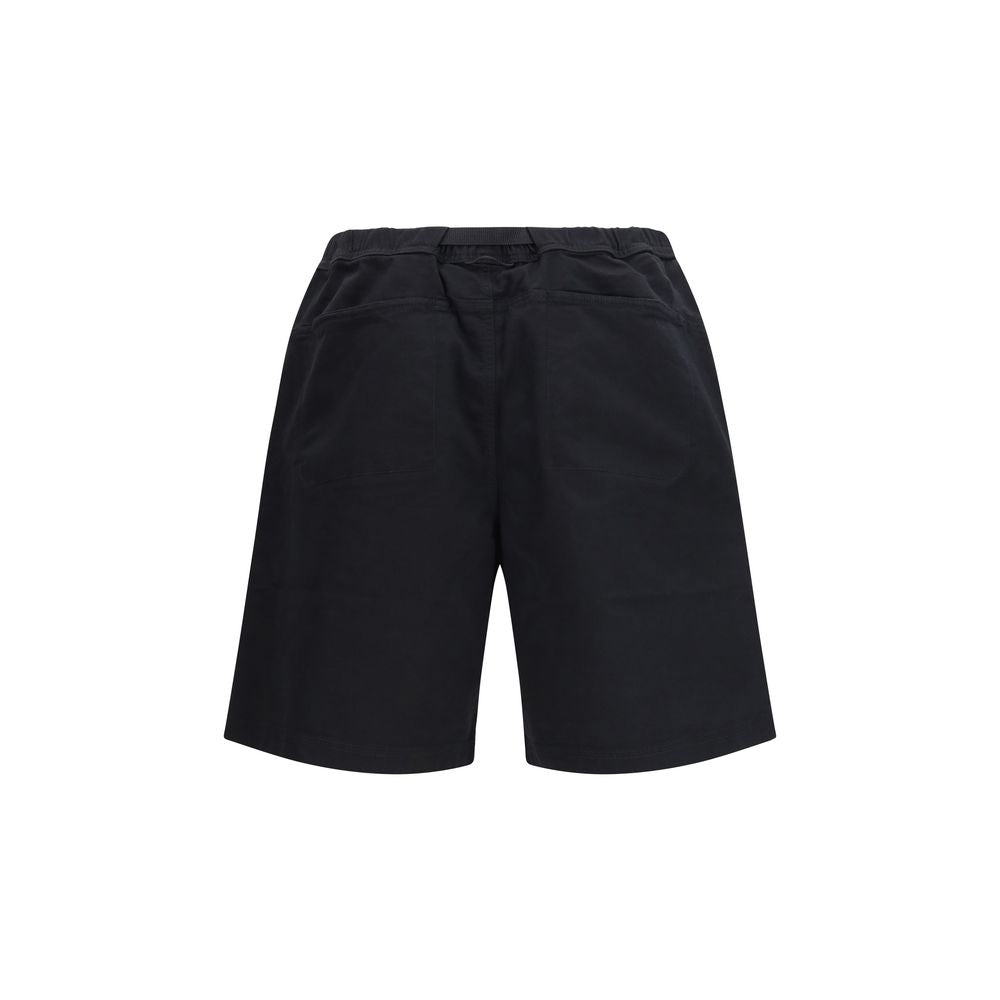 Black Cotton Bermuda Shorts - ventzia