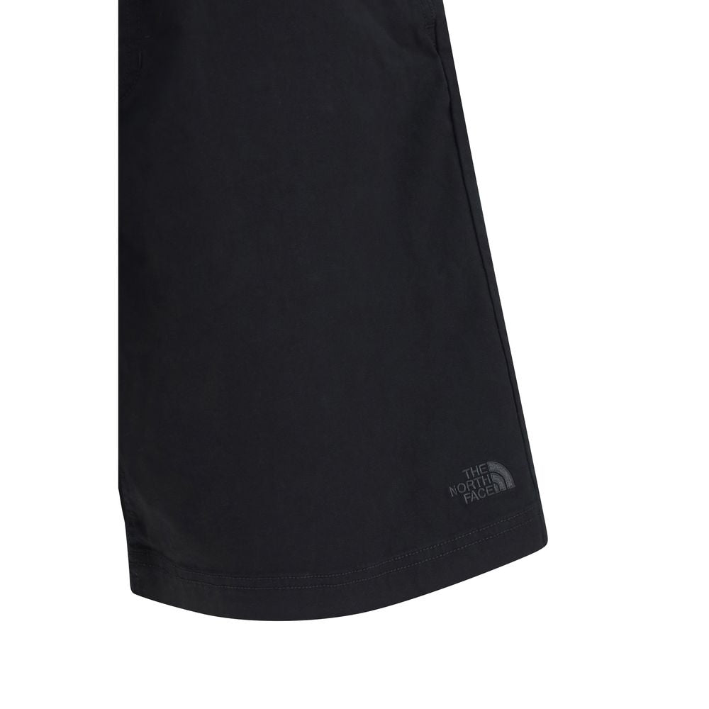 Black Cotton Bermuda Shorts - ventzia