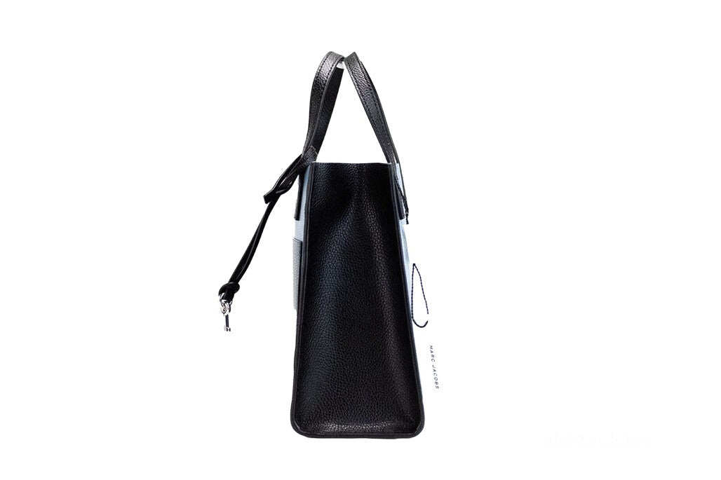 Marc Jacobs Grind Mini Blue Heaven Colorblock Leather Tote Crossbody Bag Purse - ventzia