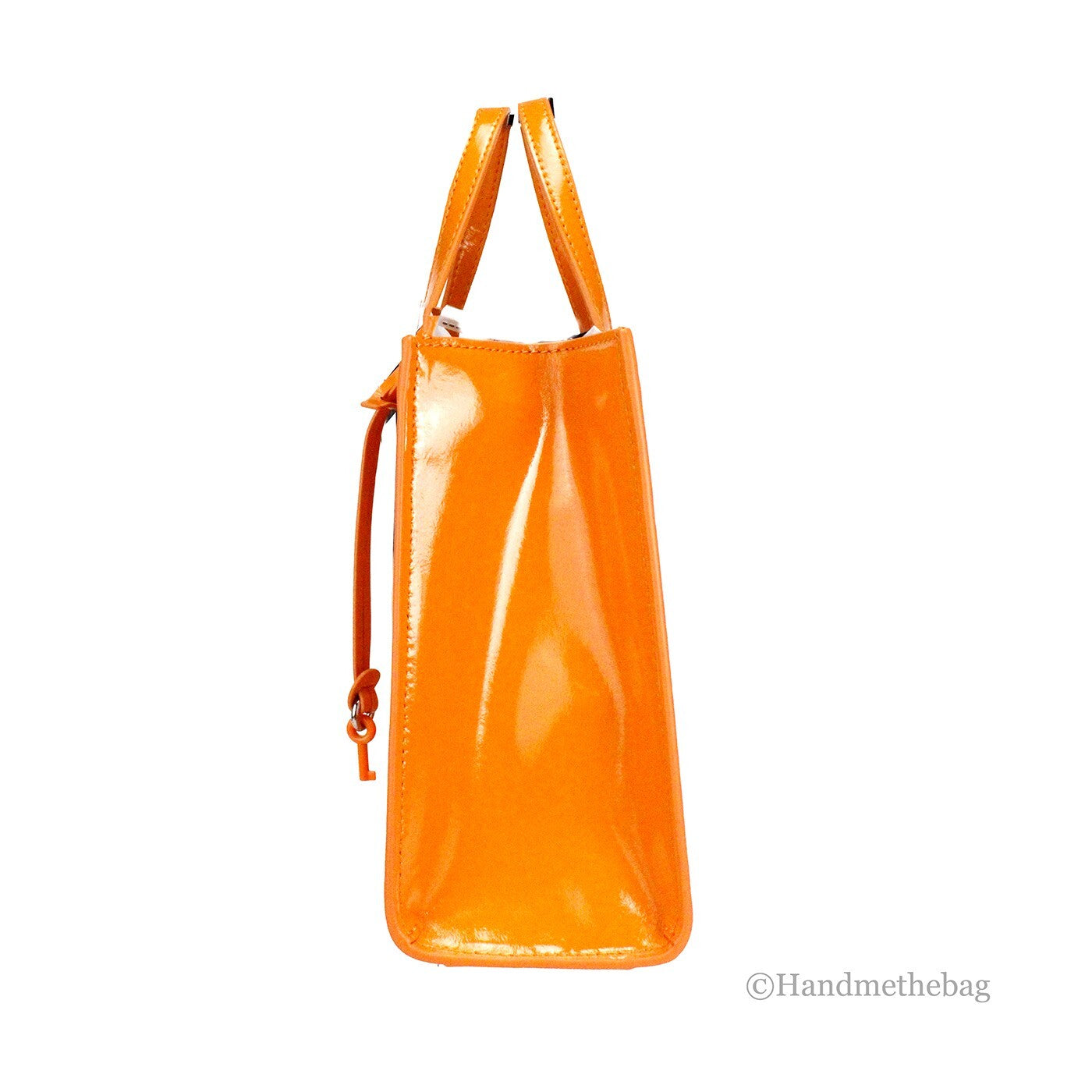 Marc Jacobs Mini Grind Scorched Patent Leather Crossbody Tote Bag Purse - ventzia
