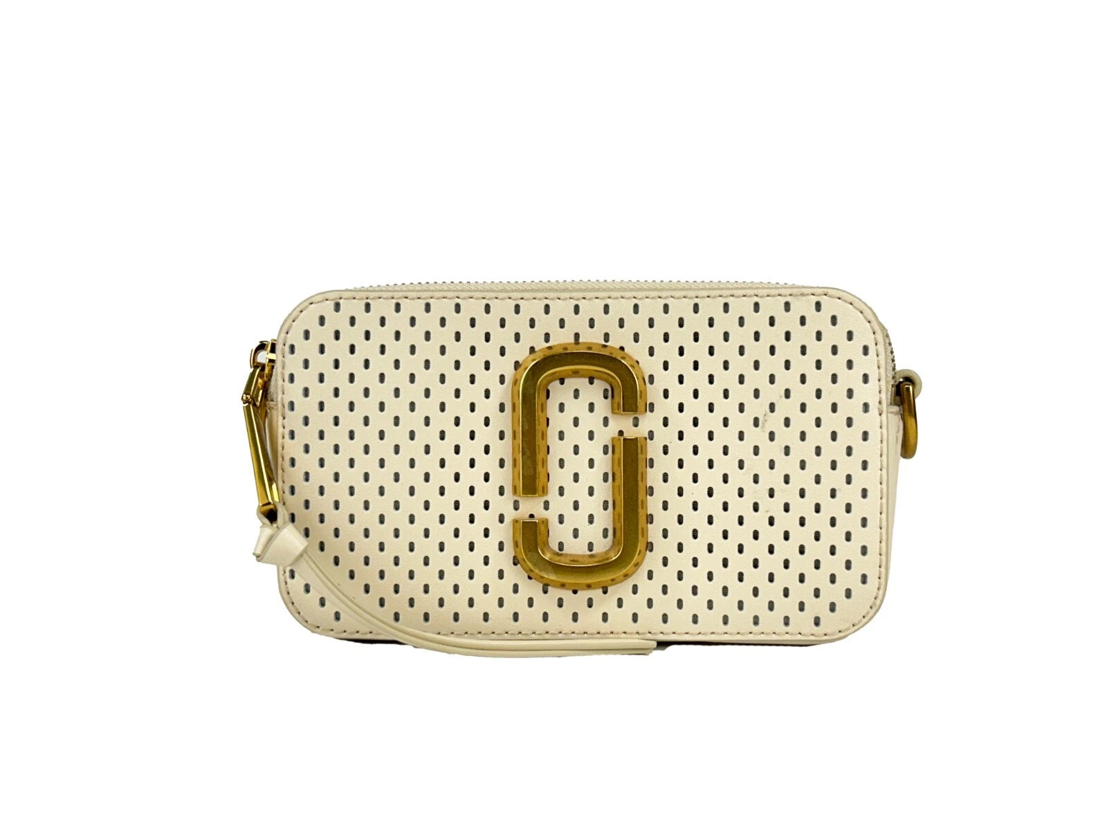 Marc Jacobs The Snapshot Perforated Crossbody Bag - ventzia