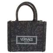 Versace Women'S 'Extra Small Athena' Shopping Bag Black - ventzia