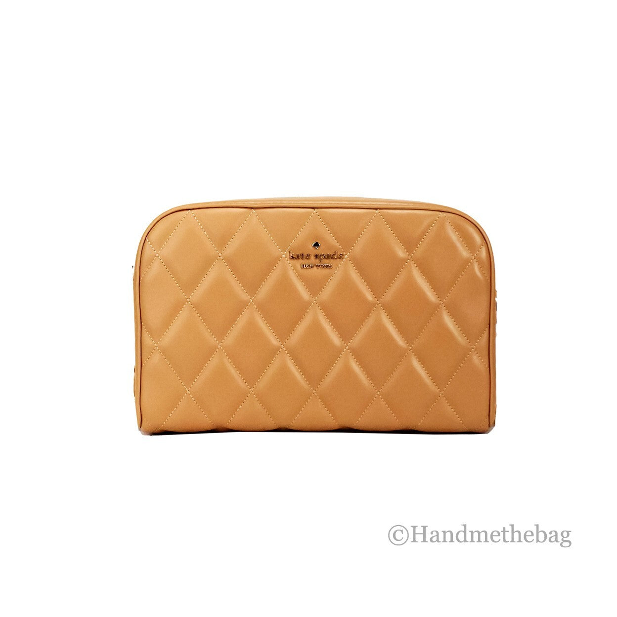 Kate Spade Carey Mini Tiramisu Quilted Smooth Leather Camera Crossbody Bag - ventzia