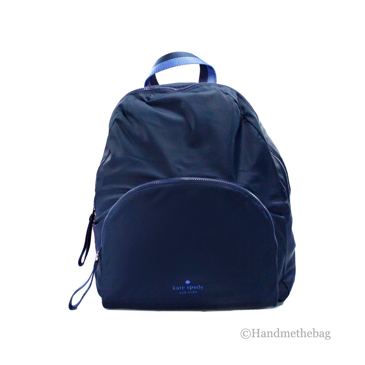 Kate Spade Arya Medium Nylon Nightcap Blue Packable Backpack BookBag Bag - ventzia