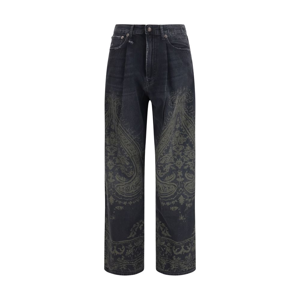 Black Cotton Jeans Denim - ventzia