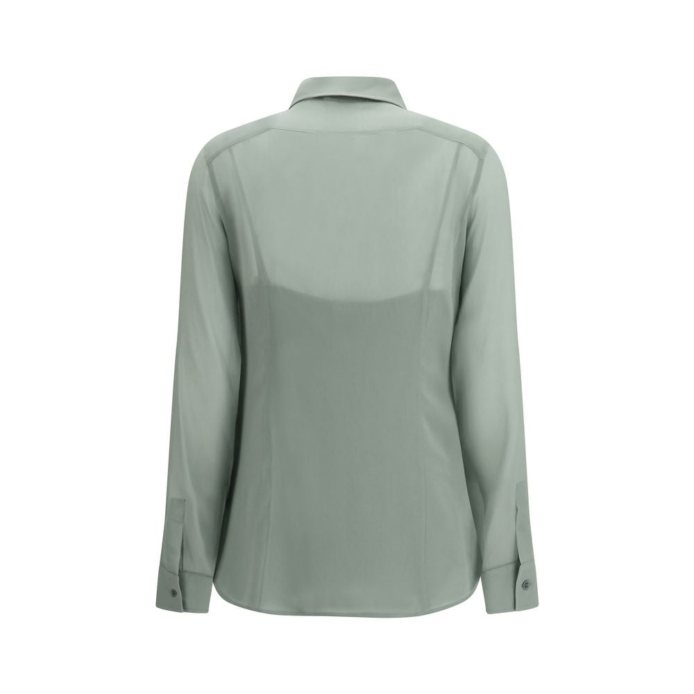 Bicolor Silk Shirt