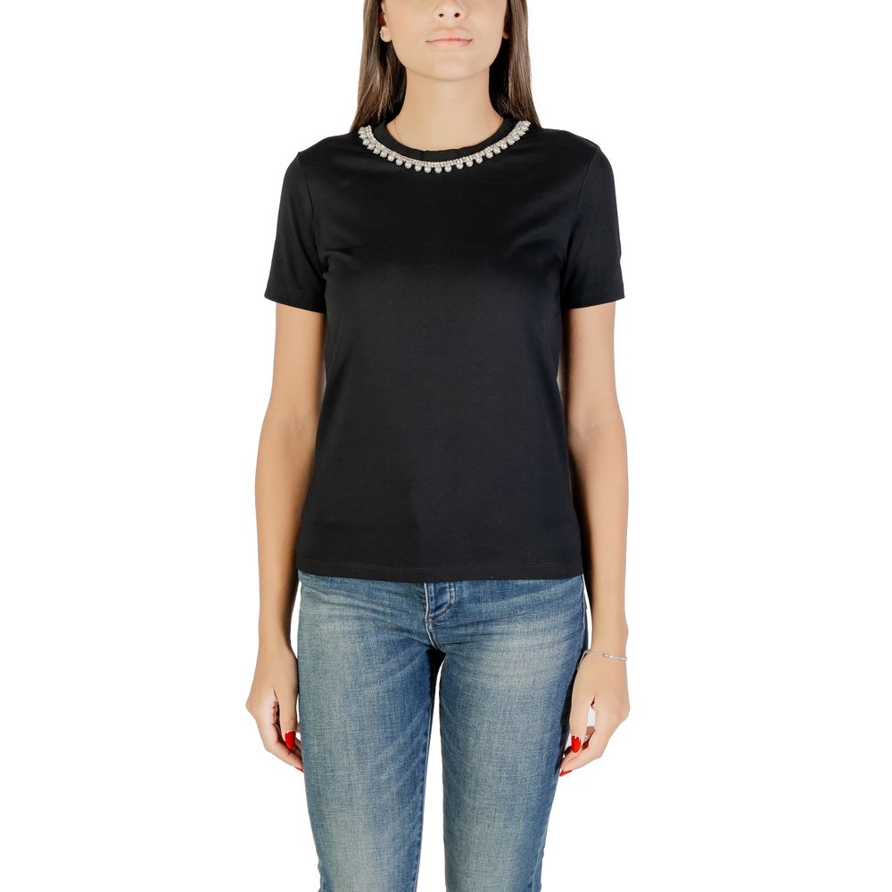 Black Cotton T-Shirt - ventzia