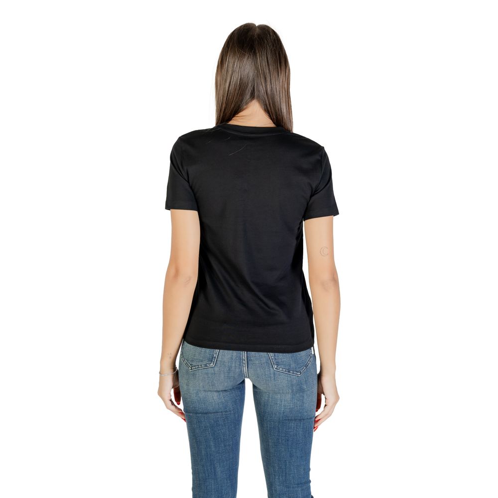 Black Cotton T-Shirt - ventzia
