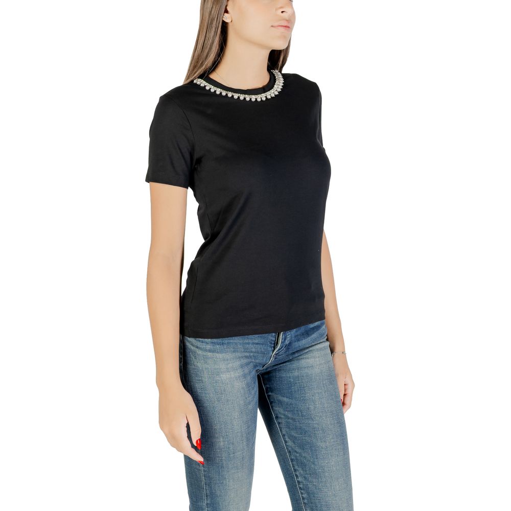 Black Cotton T-Shirt - ventzia