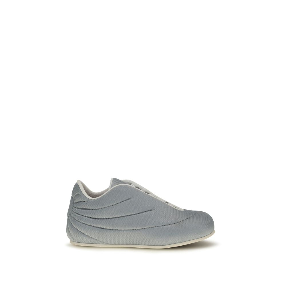 Gray Polyester Sneakers - ventzia