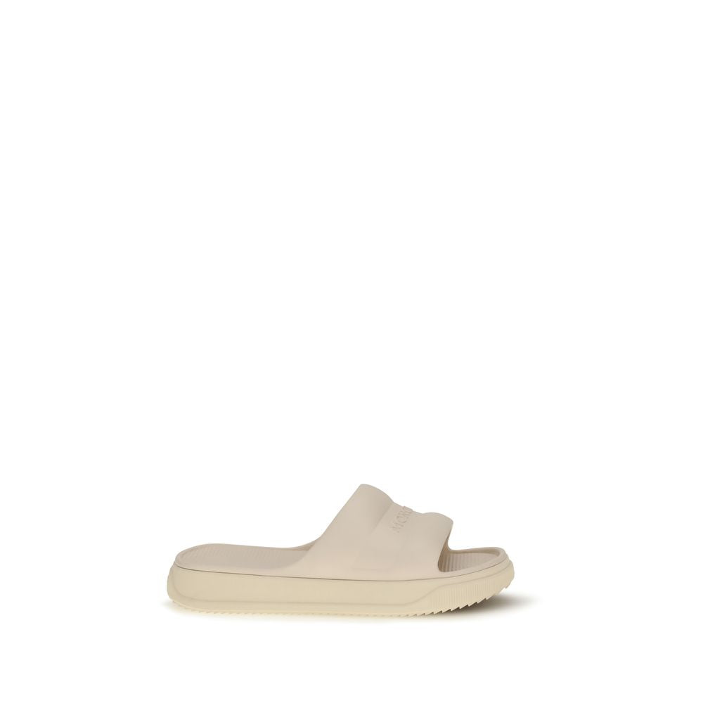 Beige Rubber Sandals - ventzia