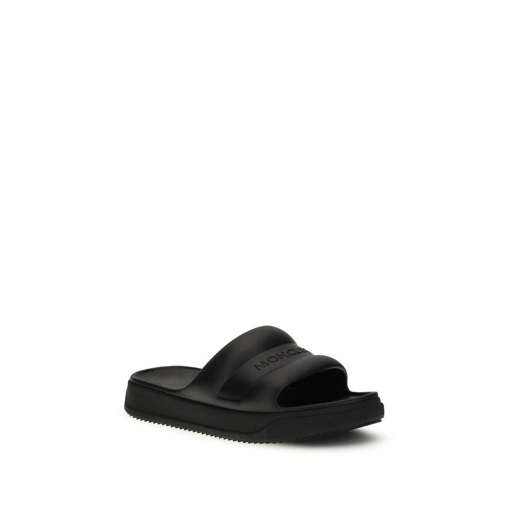 Black Rubber Sandals - ventzia