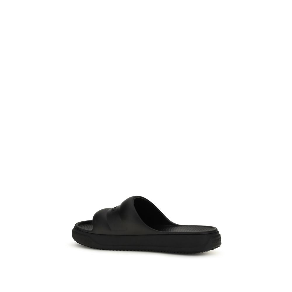Black Rubber Sandals - ventzia