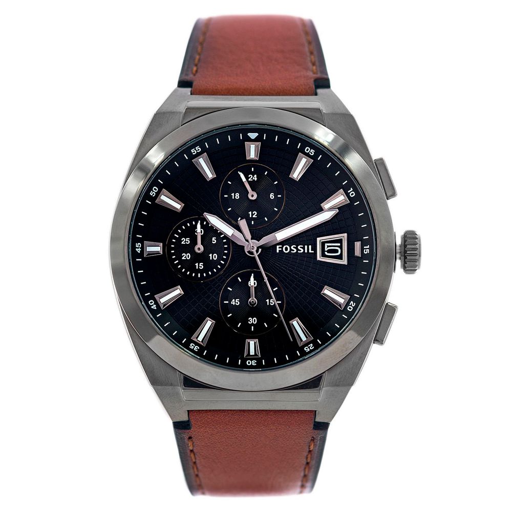 Brown Leather Dress Watch - ventzia