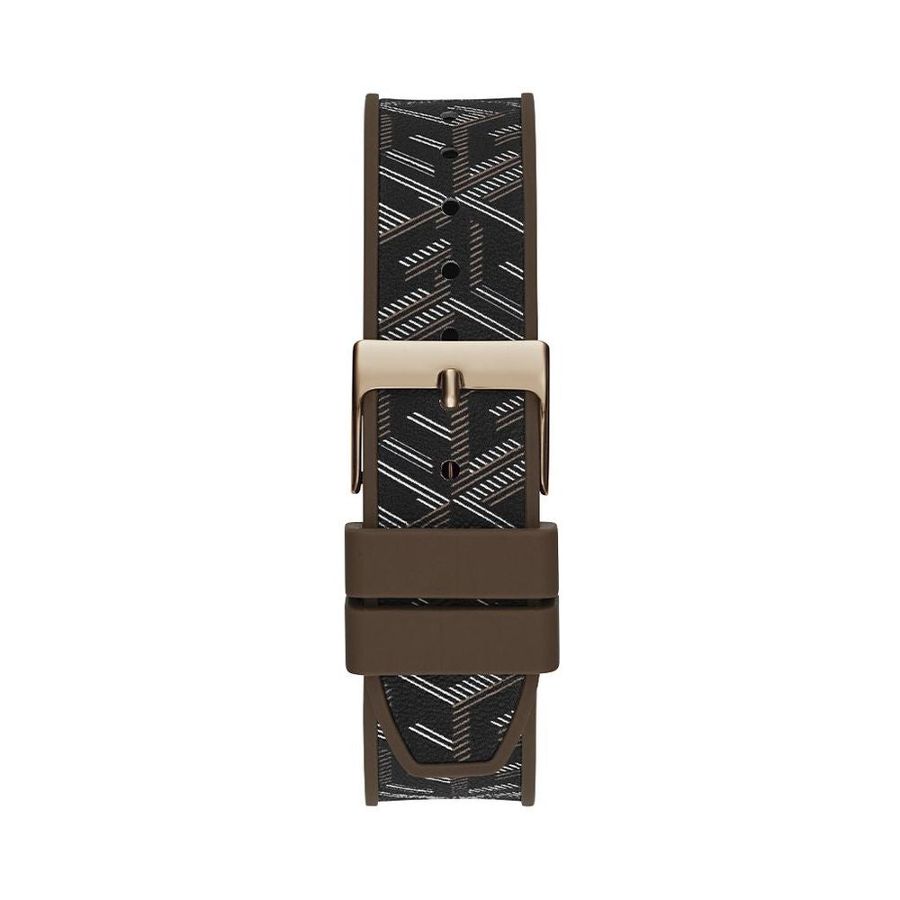 Brown Synthetic Dress Watch - ventzia