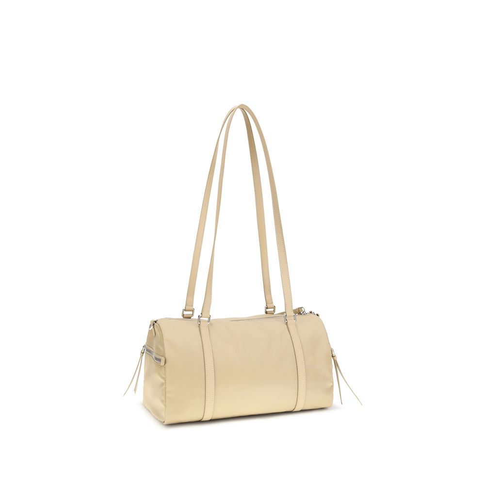 Beige Polyamide Handbag - ventzia