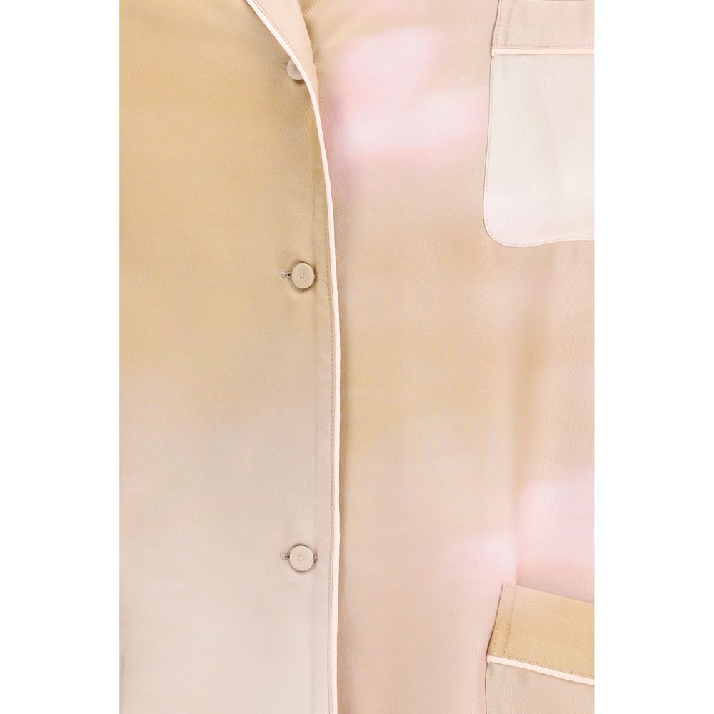 Multicolor Silk Pattern Shirt - ventzia