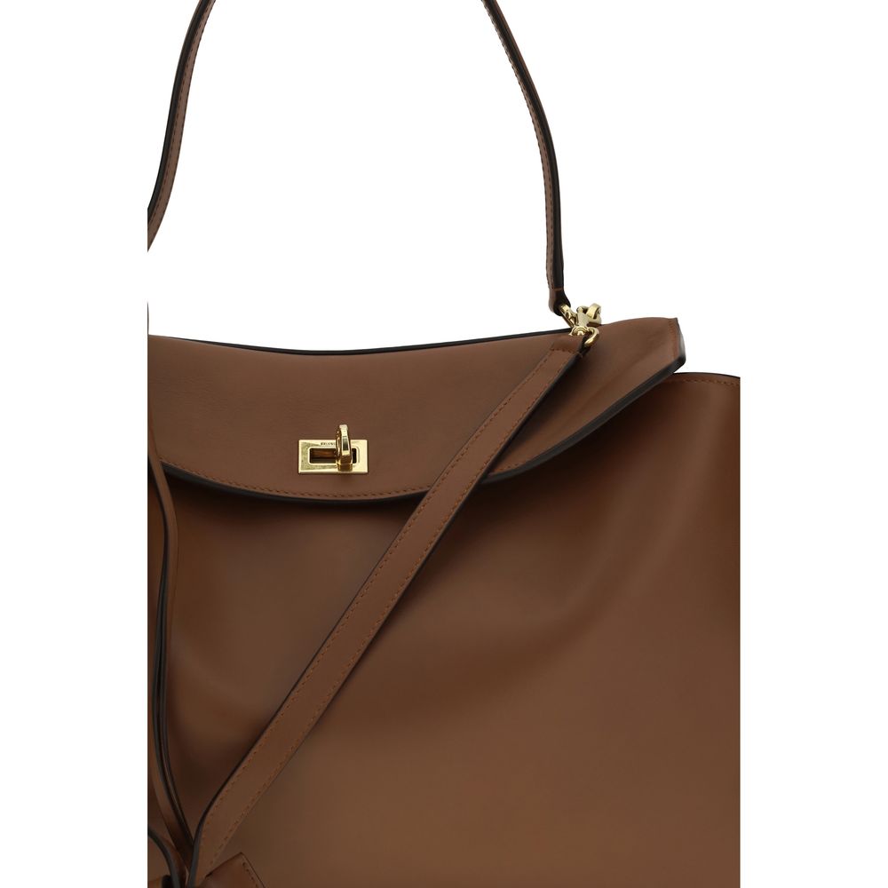 Brown Calf Leather Bos Taurus Shoulder Bag - ventzia