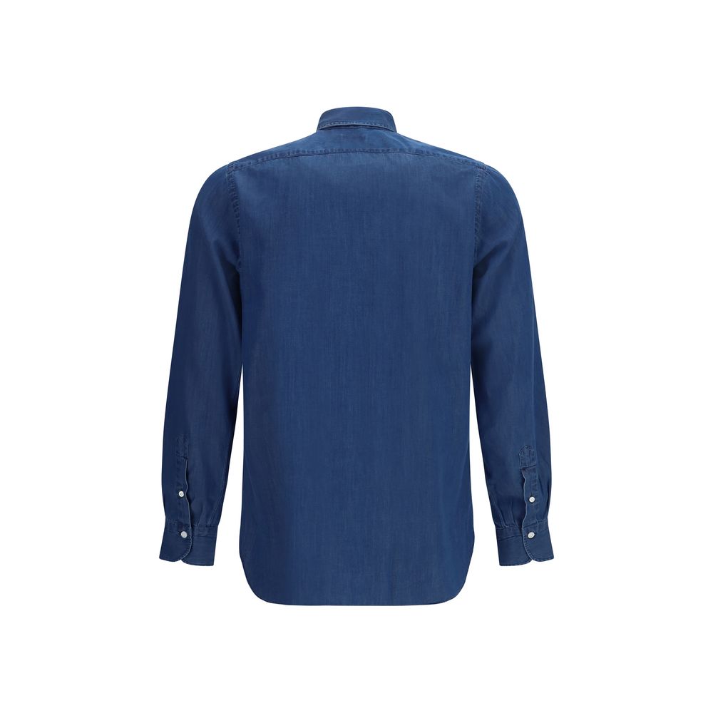Blue Cotton Shirt - ventzia