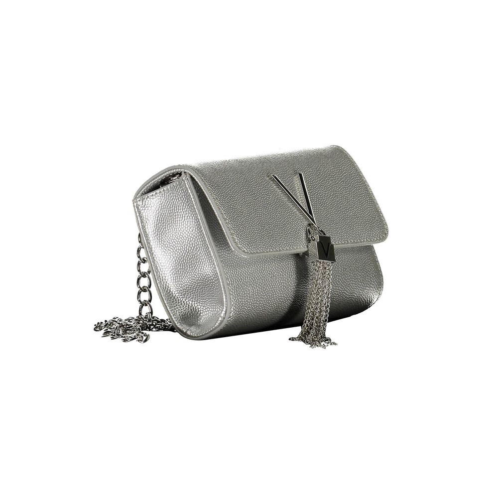 Argento Polyurethane Women's Handbag - ventzia