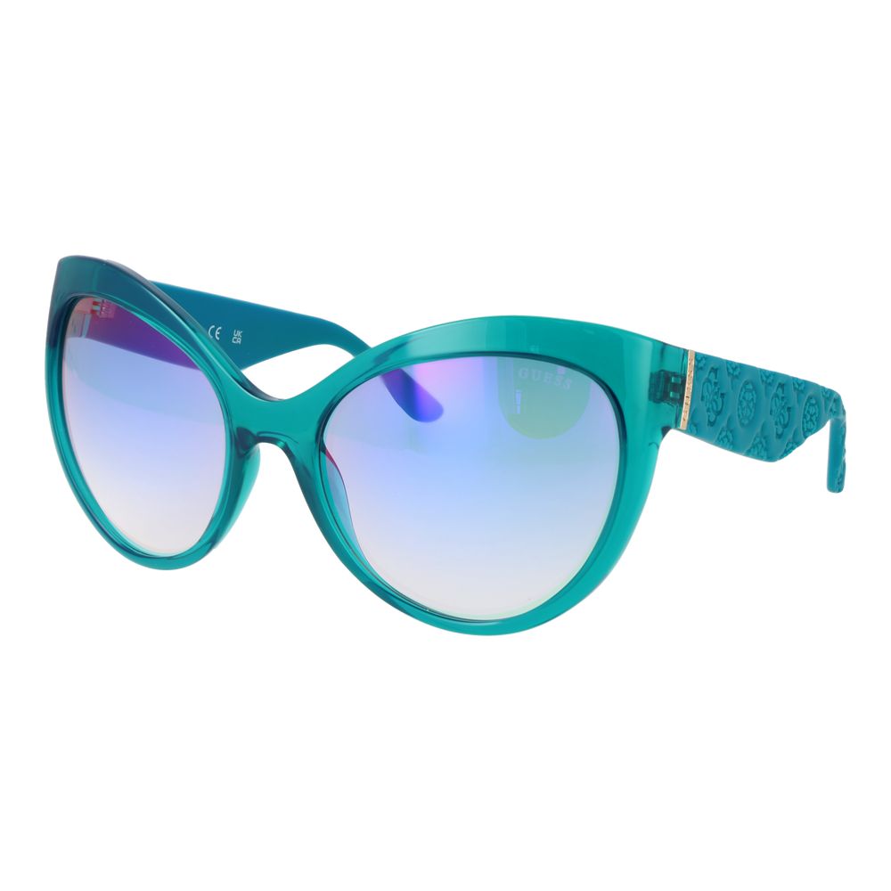 Turquoise Stainless Steel Sunglasses - ventzia