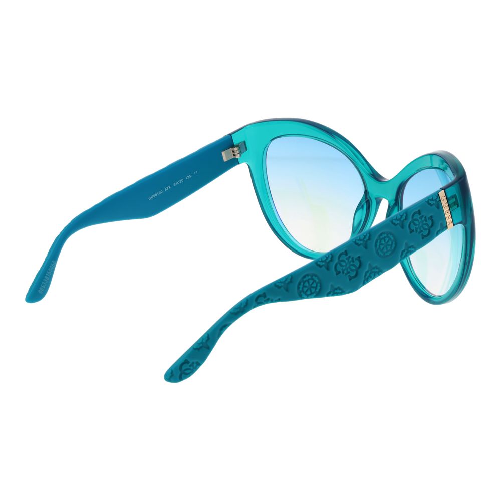 Turquoise Stainless Steel Sunglasses - ventzia