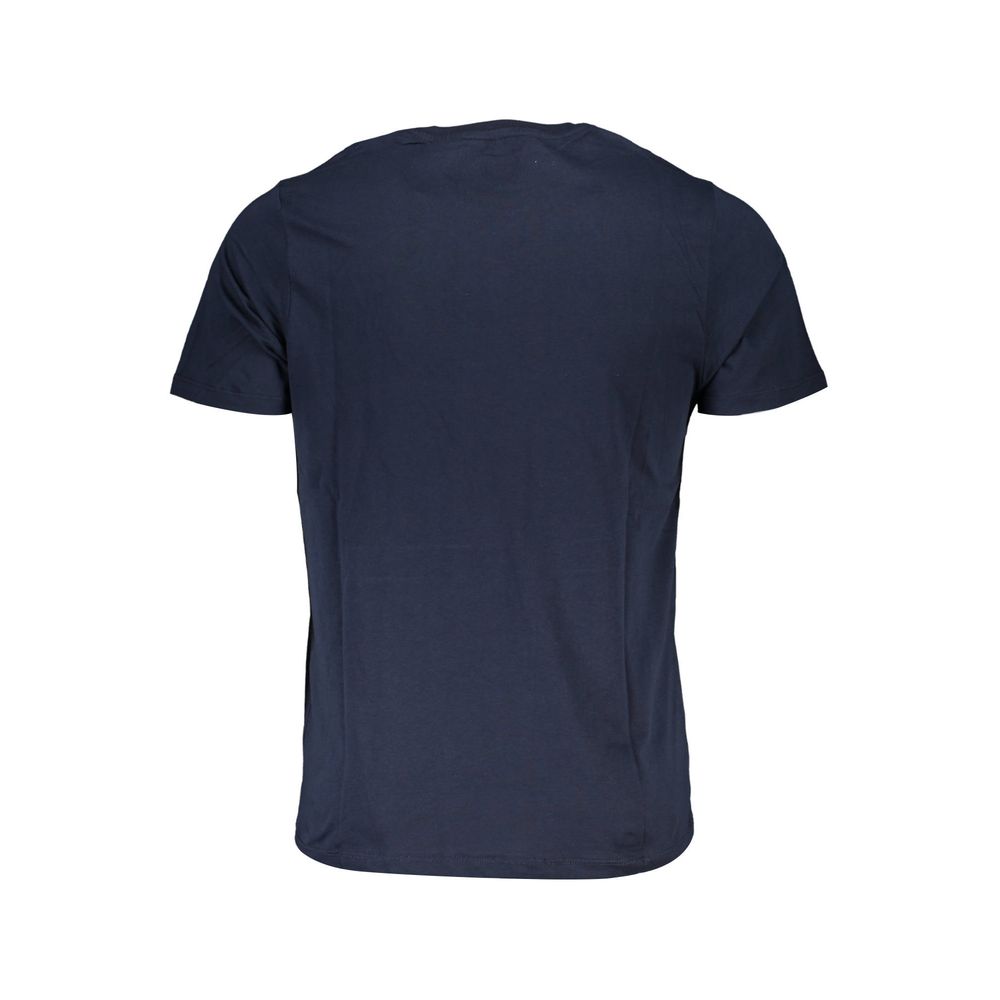 Blue Cotton Men T-Shirt - ventzia