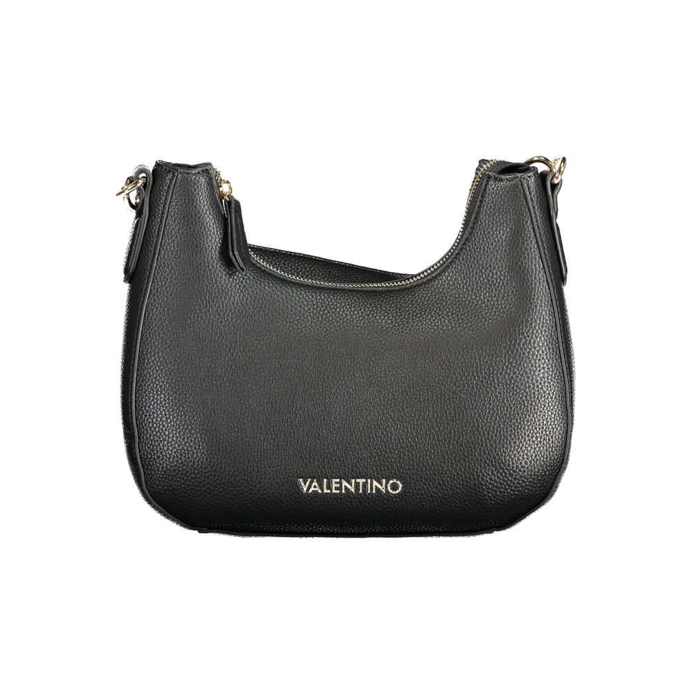 Black Polyurethane Women Handbag - ventzia