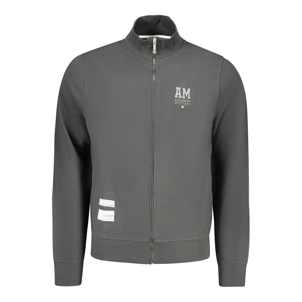 Black Cotton Men's Sweatshirt - ventzia