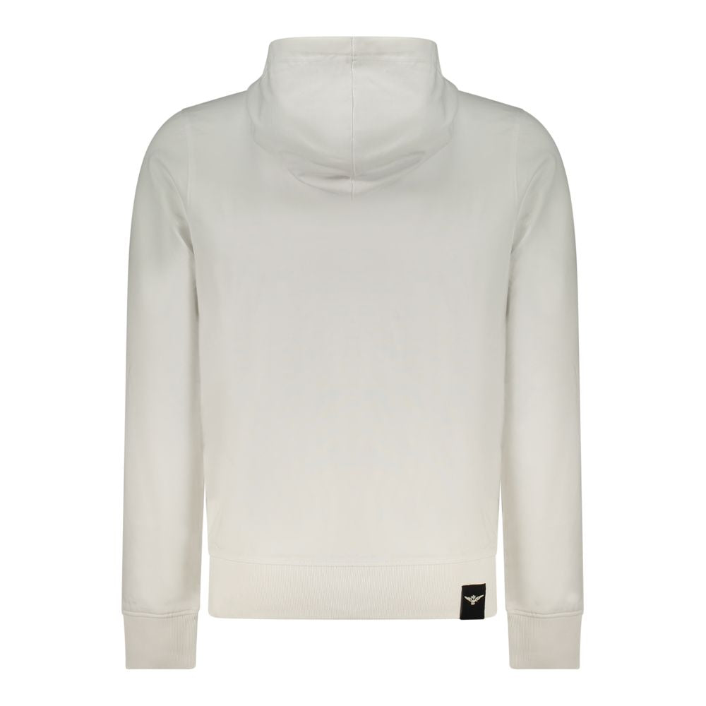 White Cotton Men's Sweatshirt - ventzia
