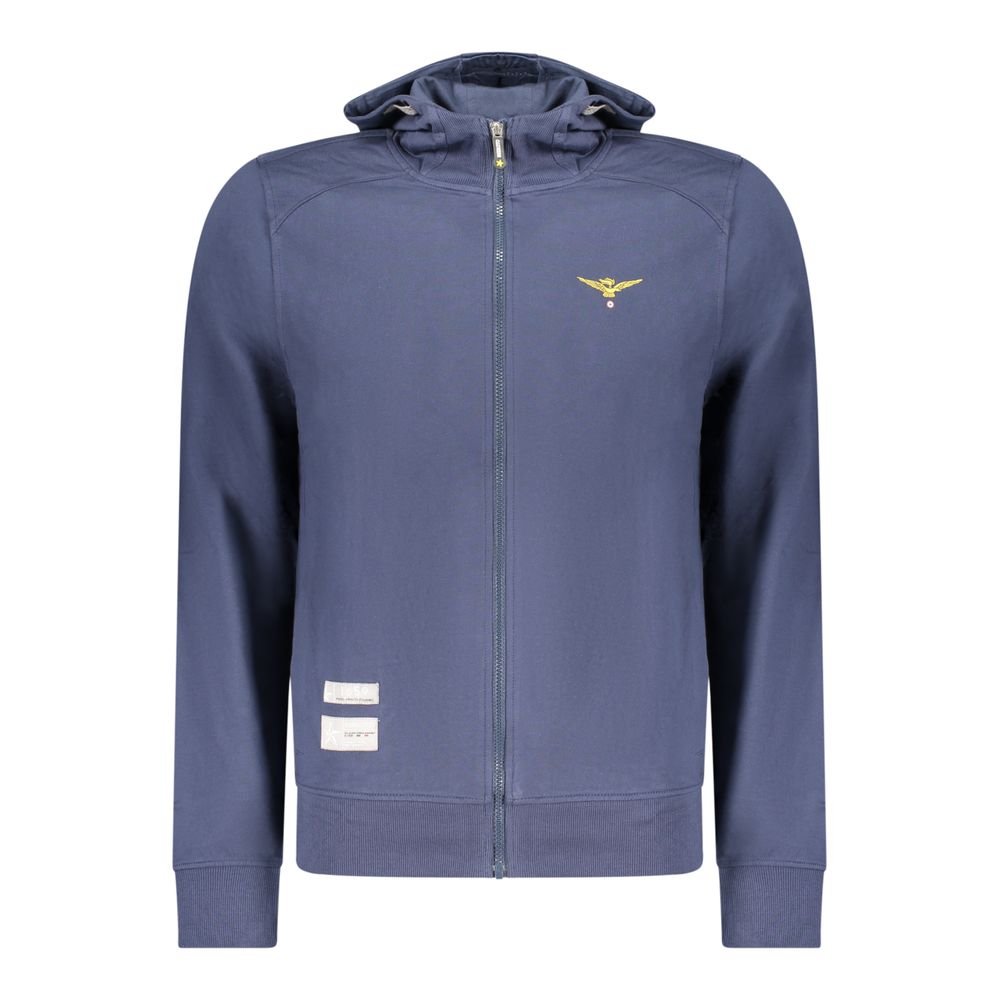 Blue Cotton Mens Sweatshirt - ventzia